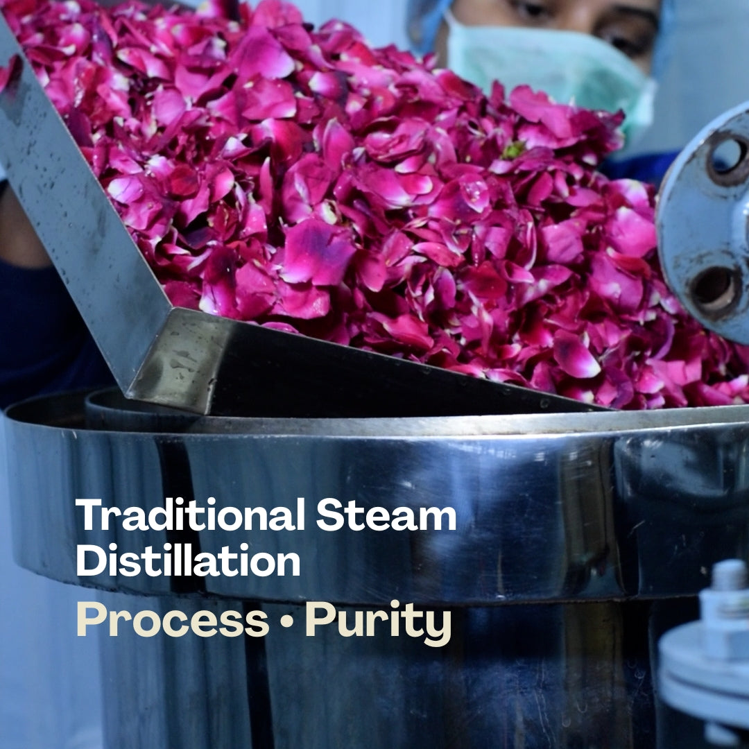 100% natural steam distilled rose water by SNAANA – no chemicals, no preservatives