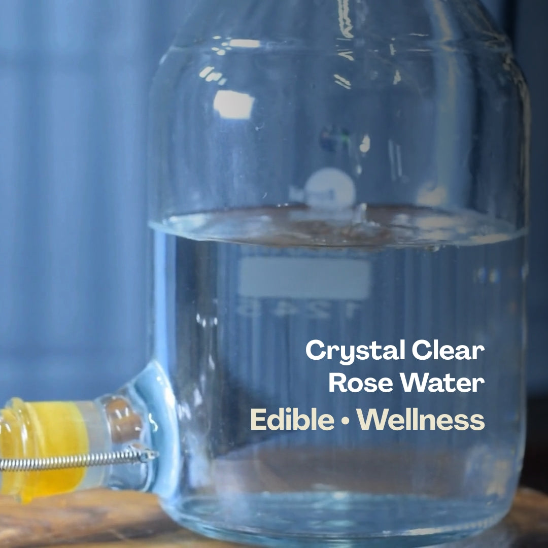 SNAANA edible rose water – steam distilled gulab jal for glowing skin and inner wellness