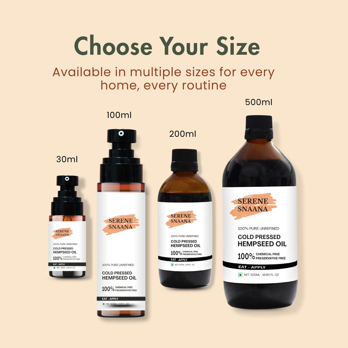 Hemp Seed Cold Pressed Oil