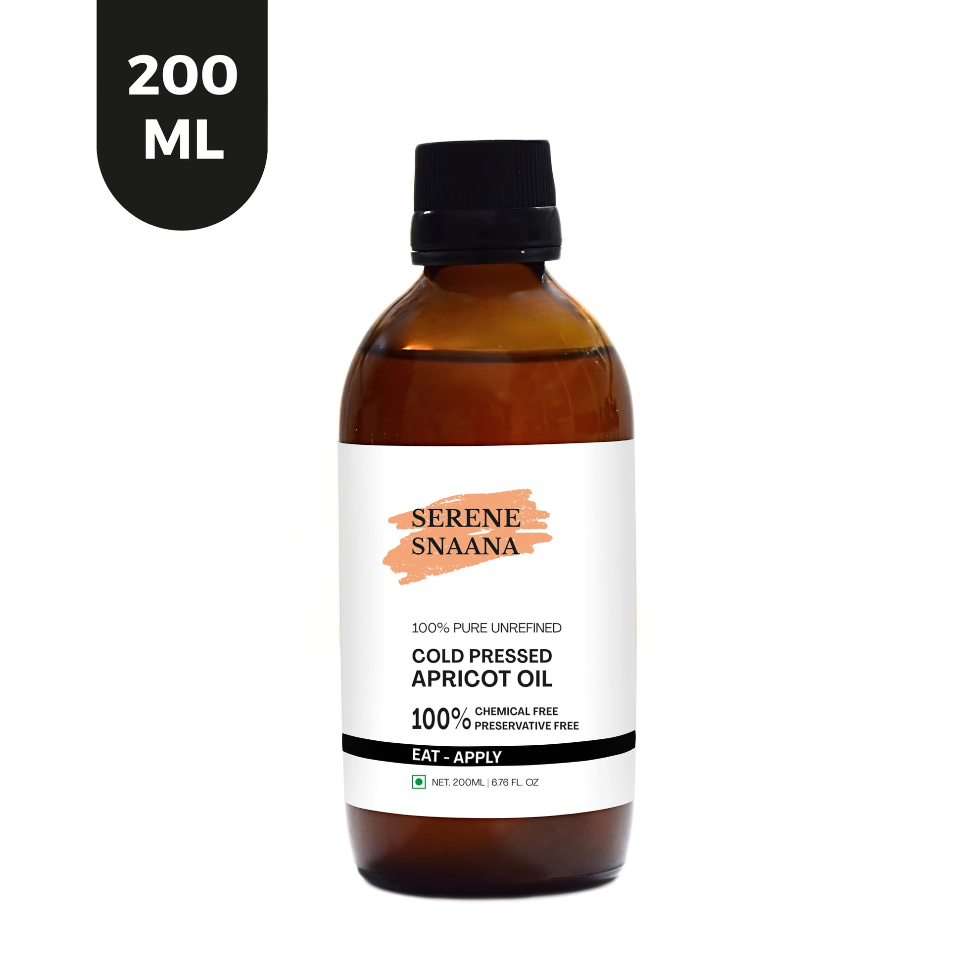Pure cold-pressed apricot oil for glowing skin and healthy hair