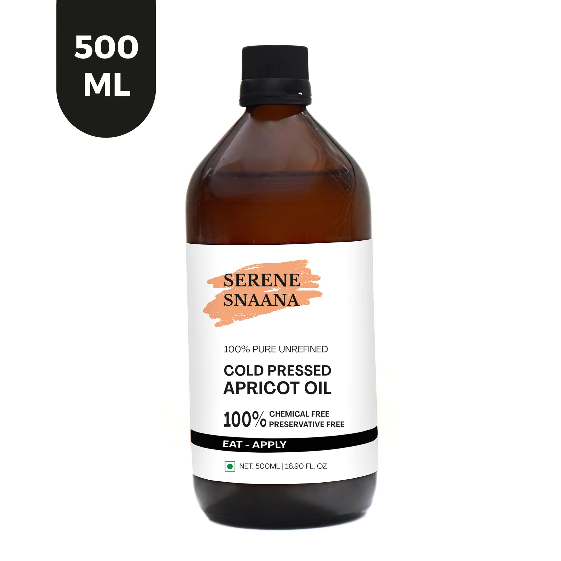 Natural apricot kernel oil for face, body, and hair – chemical-free and vegan