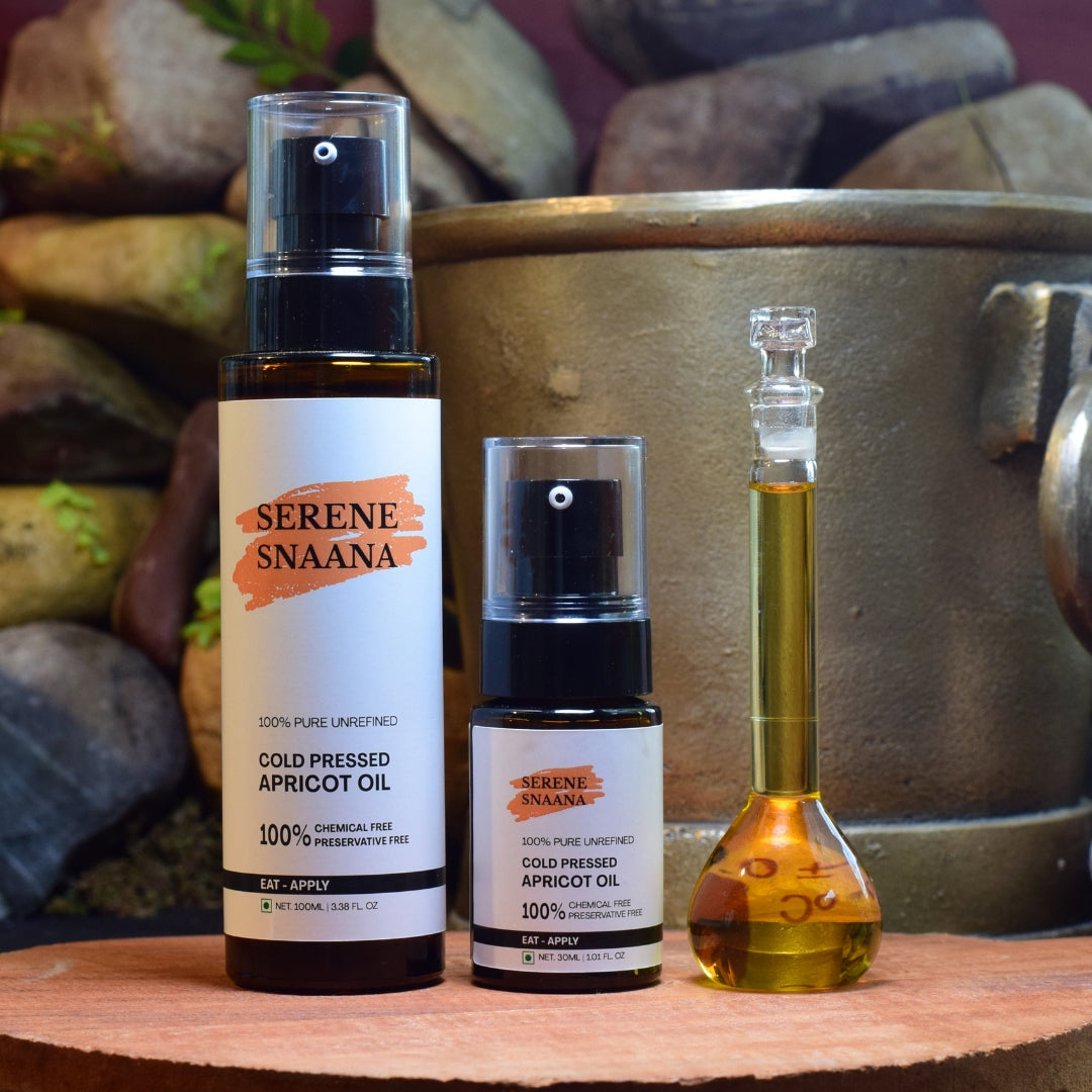 Edible-grade apricot oil for internal wellness and topical skincare benefits