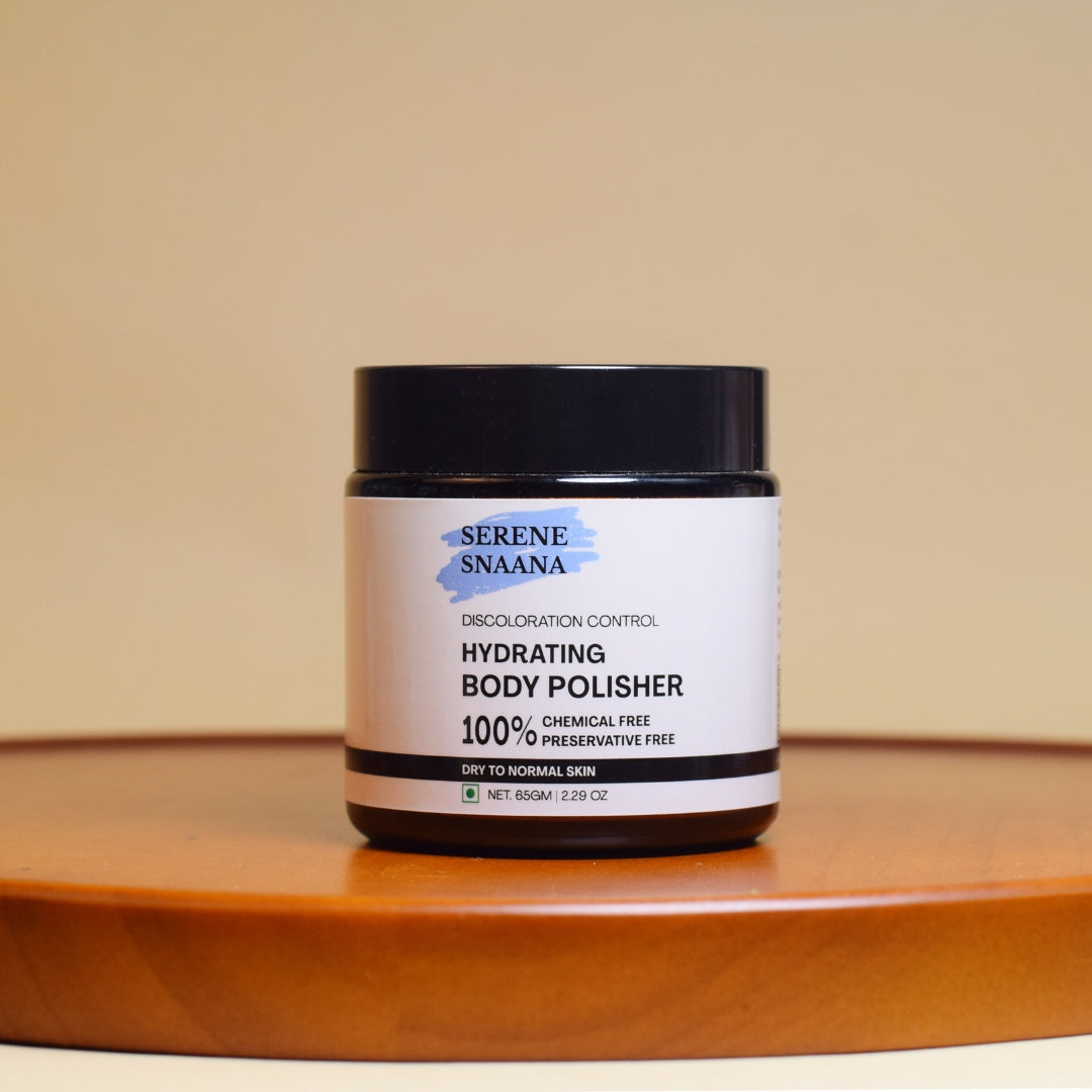 Ayurvedic skin polisher to soothe itch and dryness
