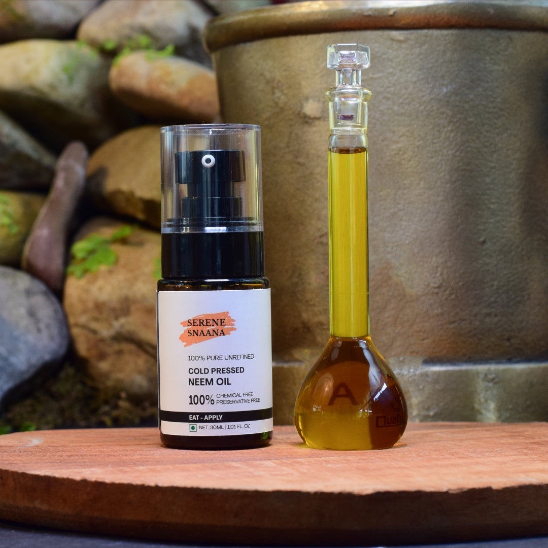 Edible Neem Oil – Raw, Vegan, Preservative-Free Wellness Oil