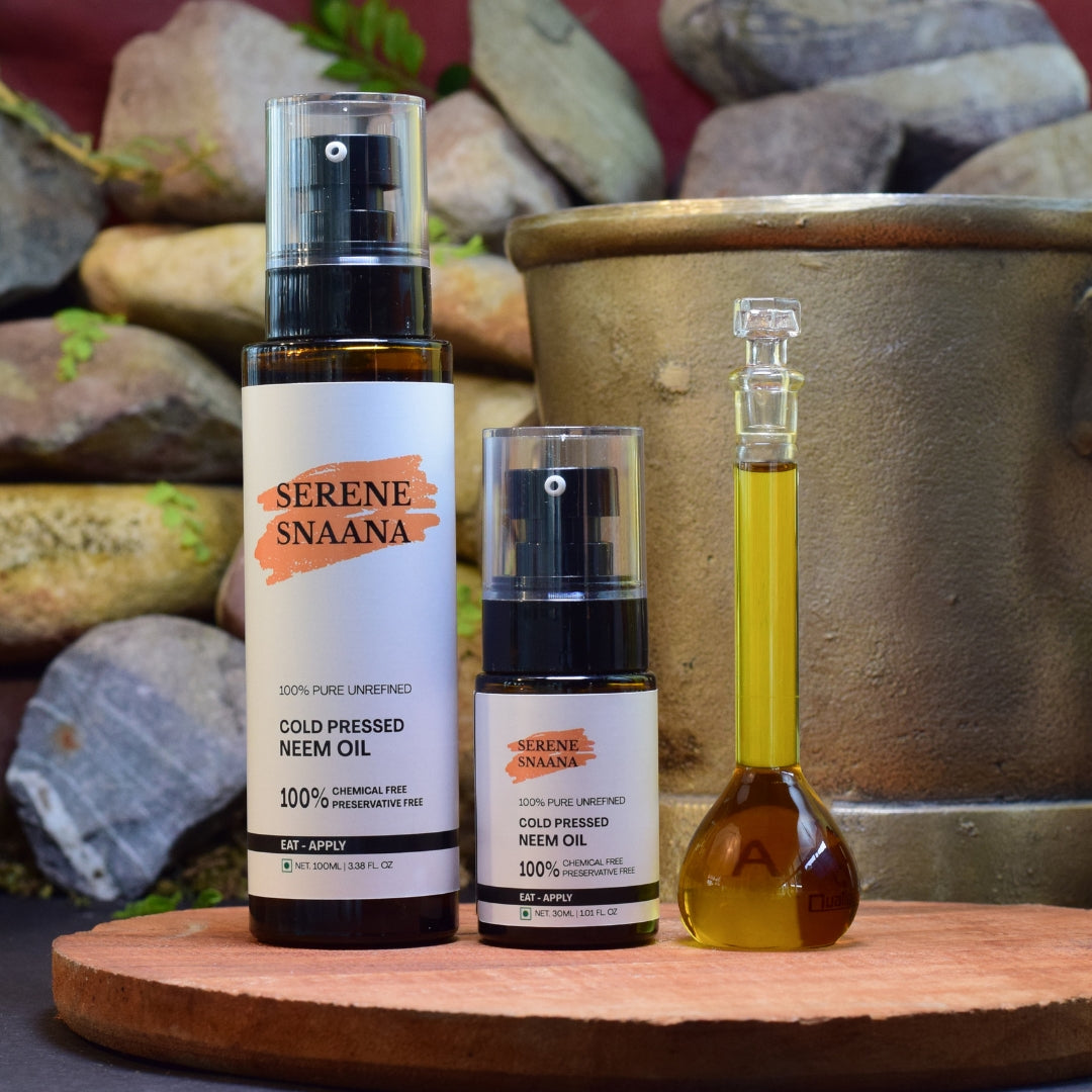 Sustainable Farmer-Sourced Neem Cold Pressed Oil for Health & Beauty