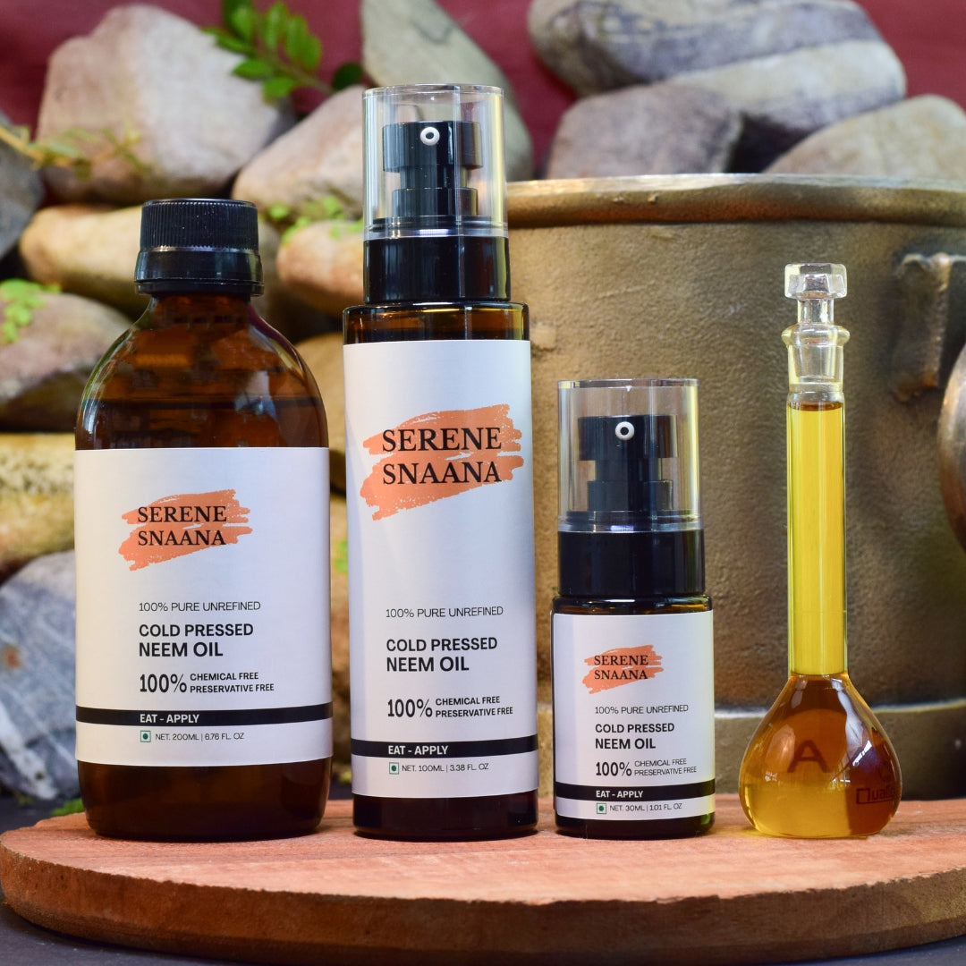 Neem Oil Rich in Healing Benefits – Cold Pressed for Skin & Hair Nourishment