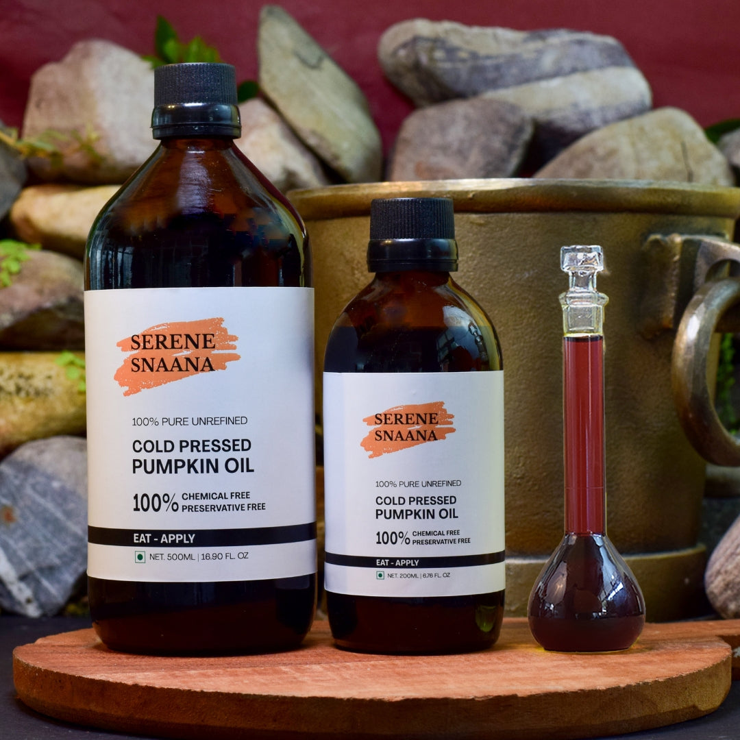 Organic pumpkin oil for cooking and salad dressing