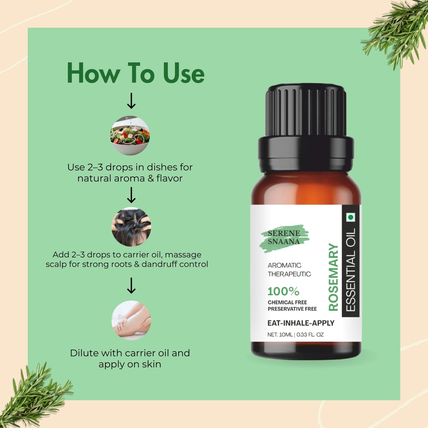 Edible Rosemary Essential oil