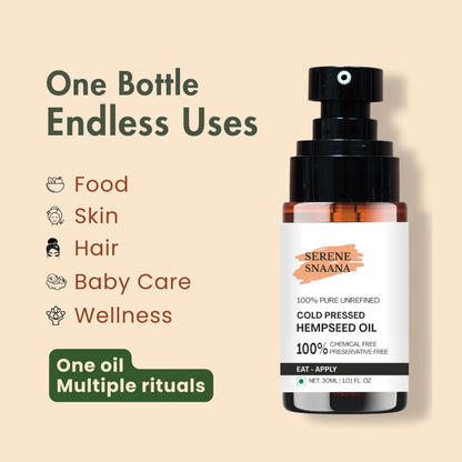 Hemp Seed Cold Pressed Oil