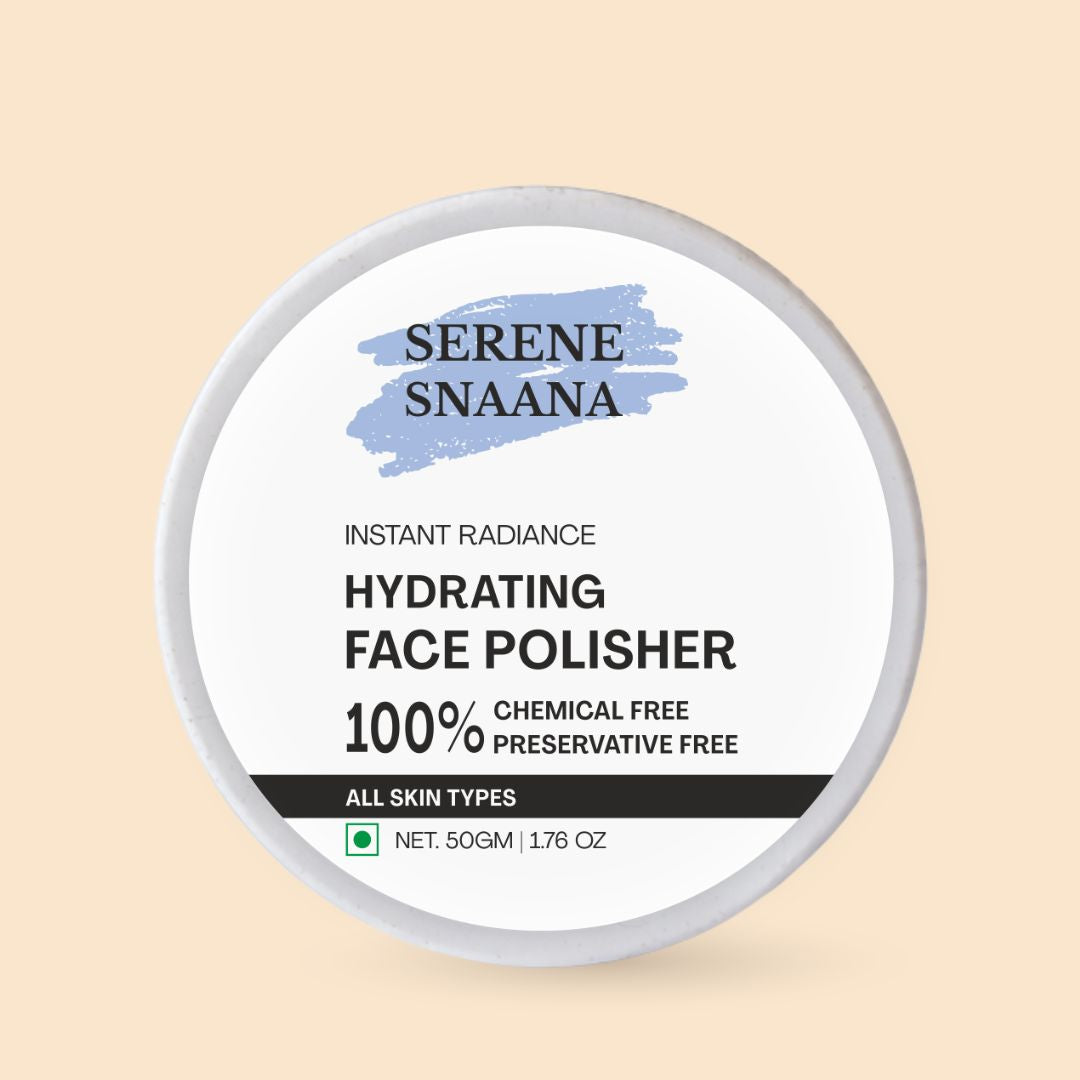 Natural hydrating face scrub for radiant skin