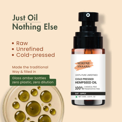 Hemp Seed Cold Pressed Oil