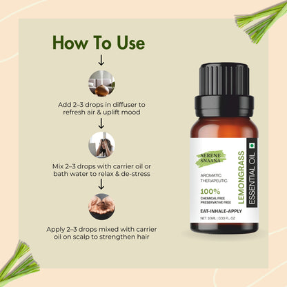 Edible Lemongrass Essential oil