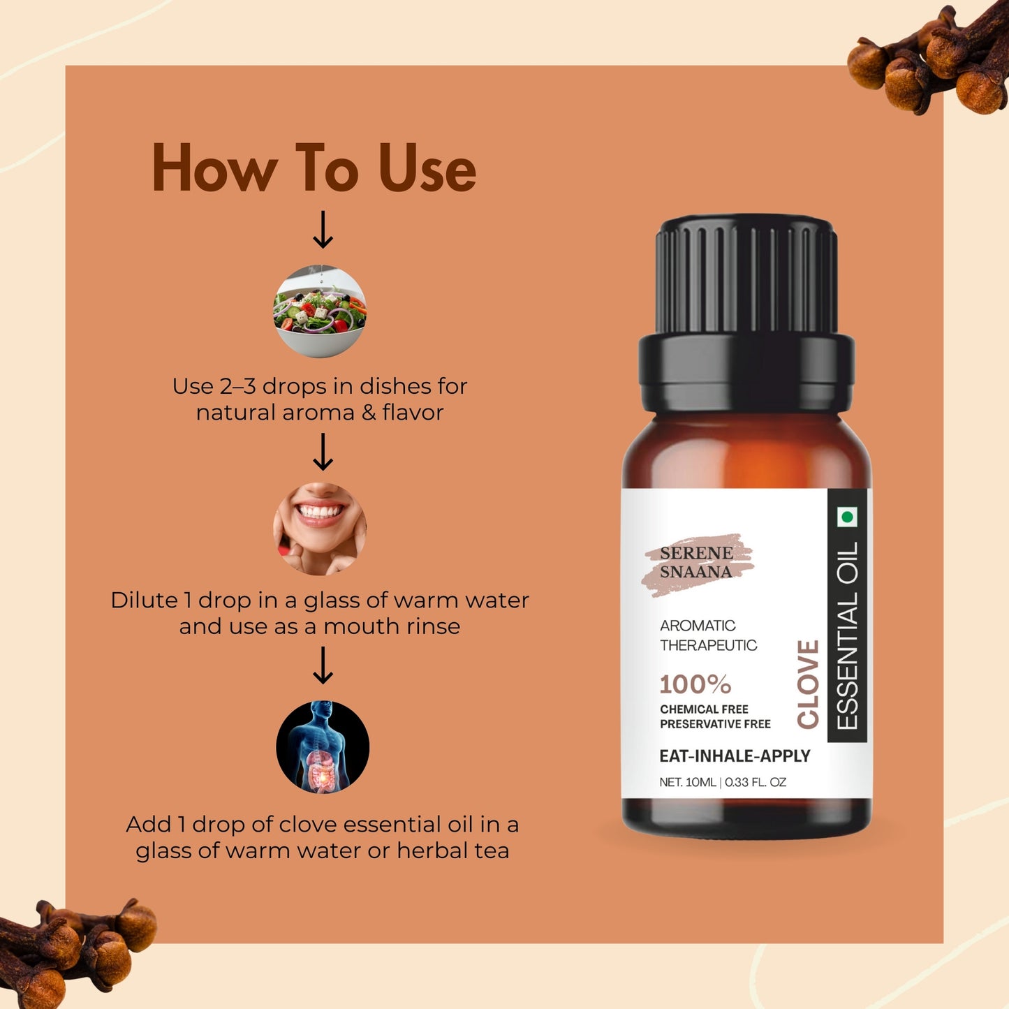 Edible Clove Essential oil