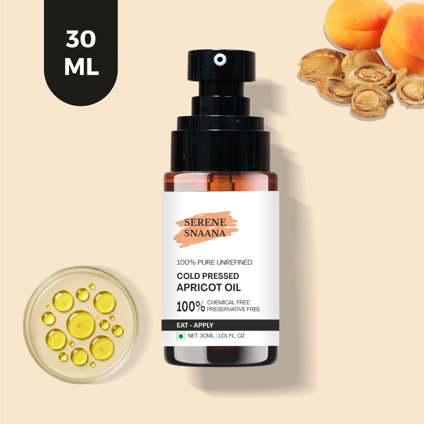 Apricot kernel Cold Pressed Oil