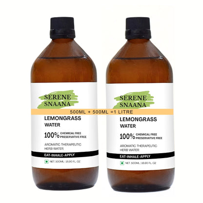Steam Distilled Lemongrass Water – Organic Herbal Hydrosol